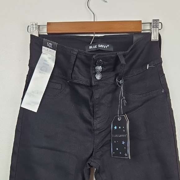 Blue Savvy Black Women's Jeans - Picture 2 of 6